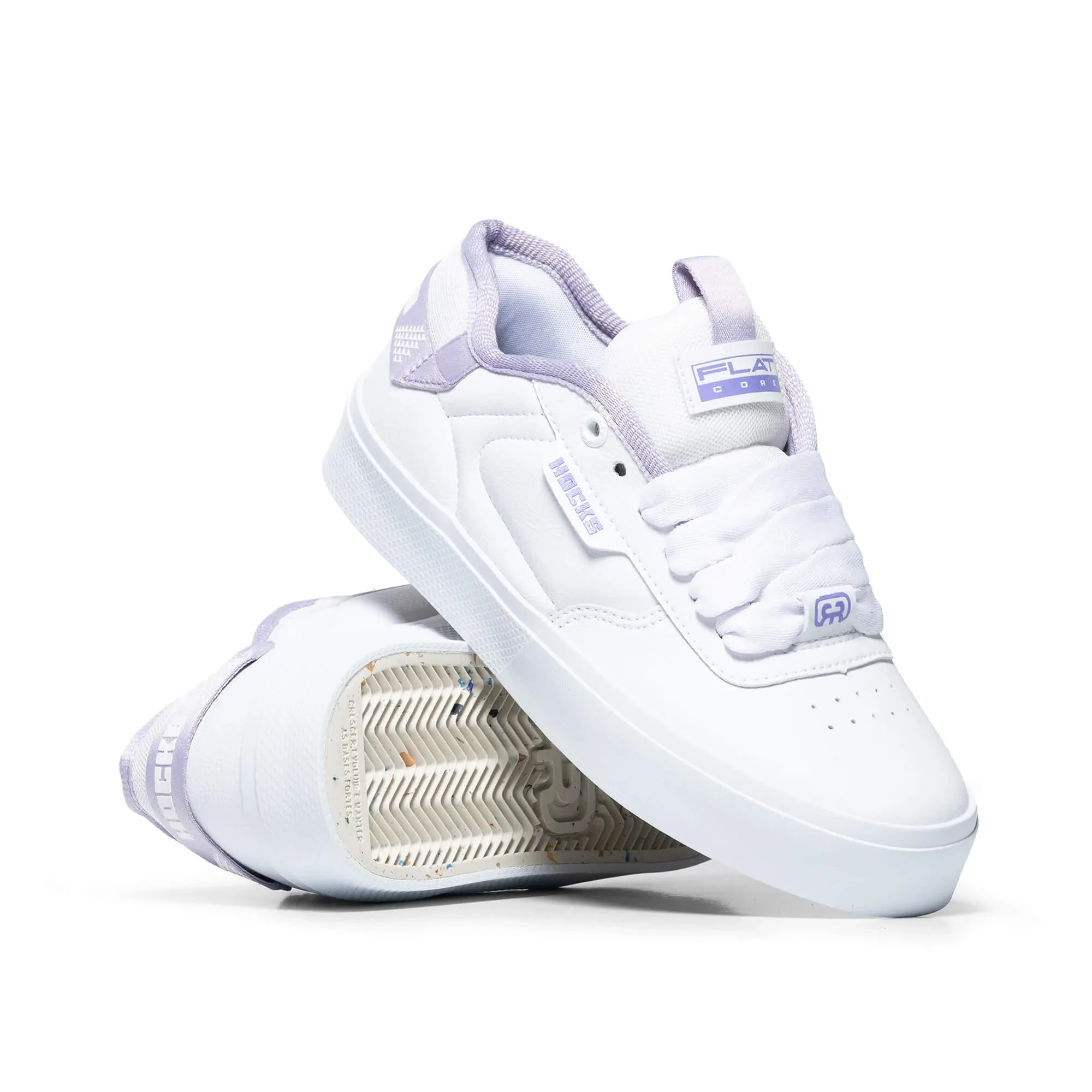 Tênis Flat Core - Branco Lilac