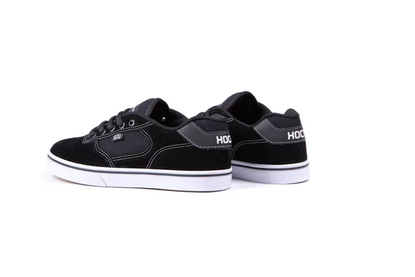 Miniatura Tênis Flat Lite Black Line White - Preto